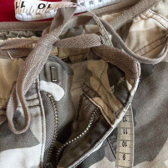 vintage camouflage camo cargo pants with tie waist - Picture 4 of 7